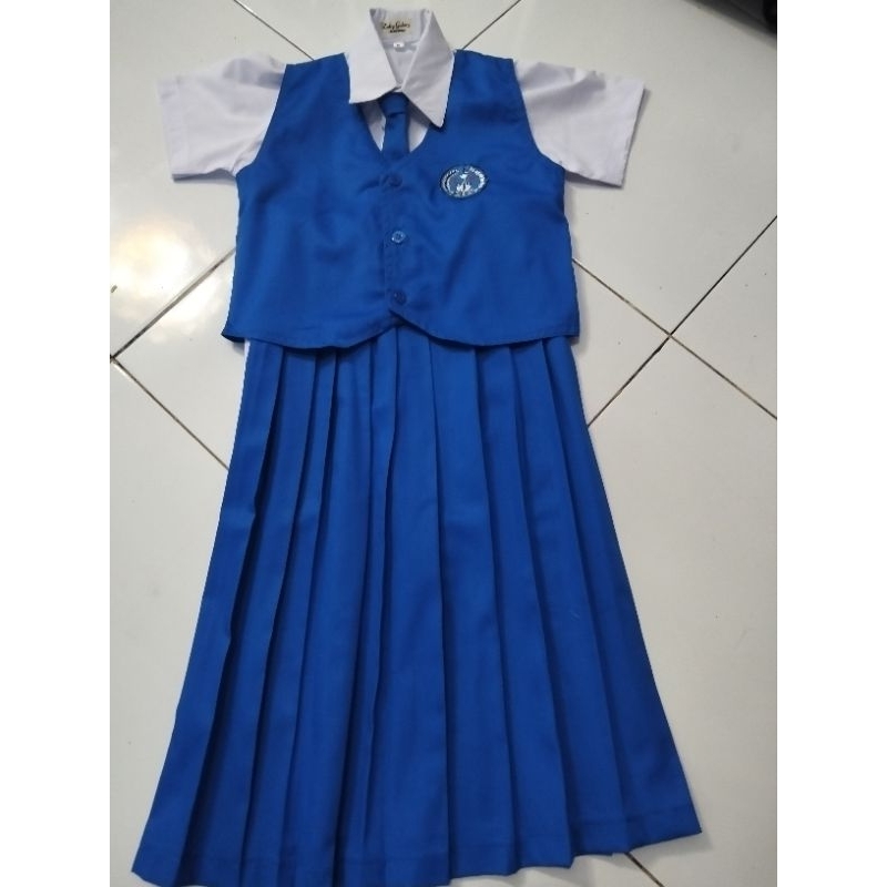 Seragam TK Nasional Biru Putih Panjang