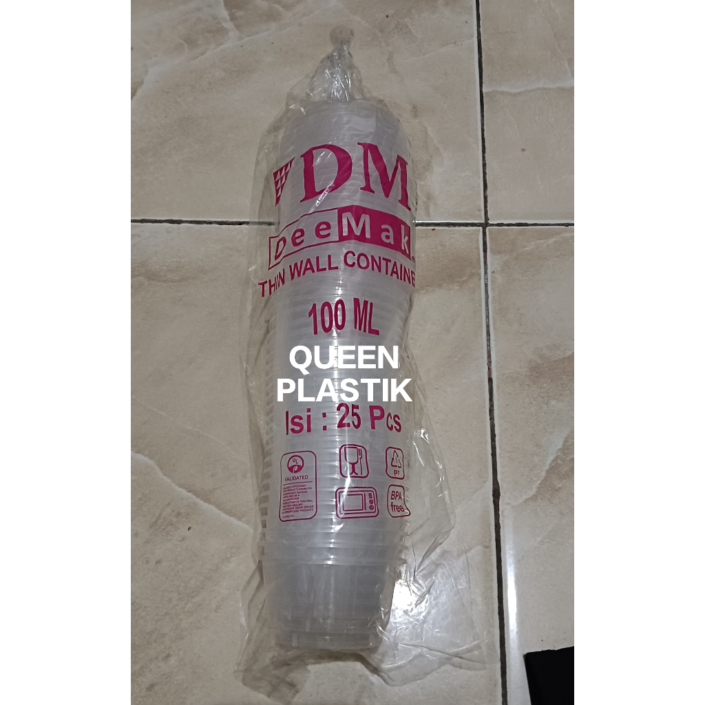 Cup Sauce cup puding 100 ml isi 25 pcs