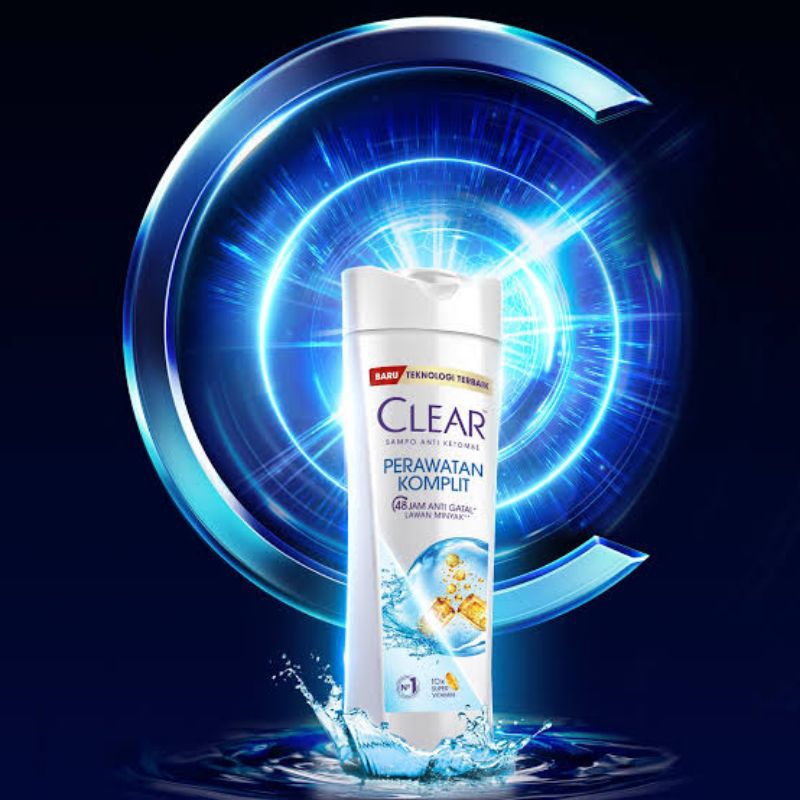 CLEAR Shampoo Ice Cool Menthol 340ml & 660ml anti ketombe