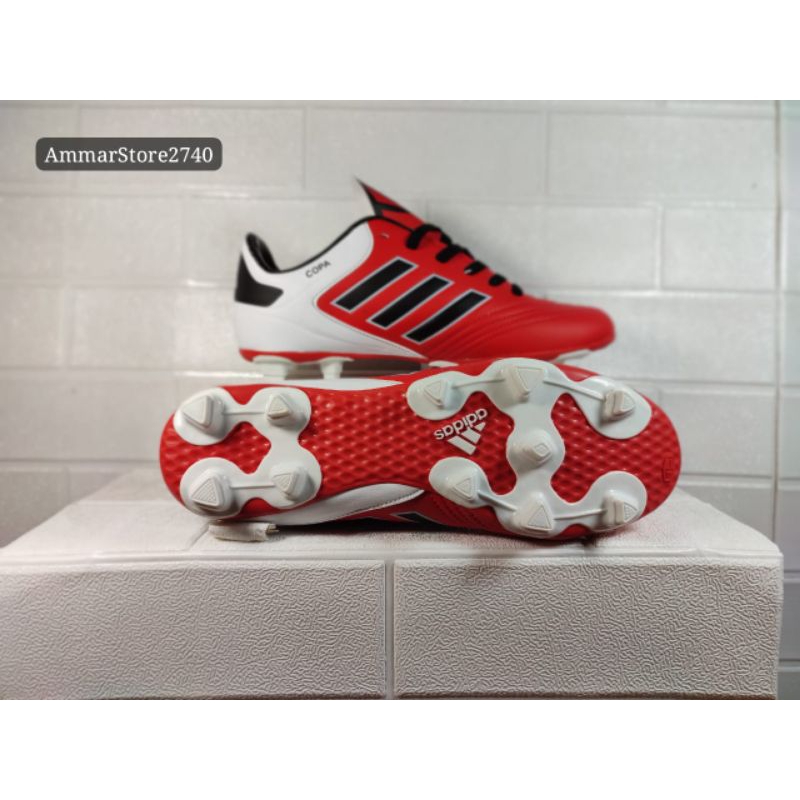 Sepatu Bola size 38-43 Adidas Copa Red white Terbaru+Box
