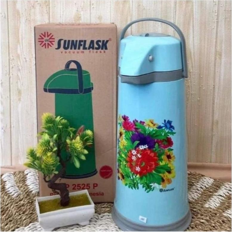 Termos Pompa Air Panas / Termos Pencet Sunflask 2.5 Liter