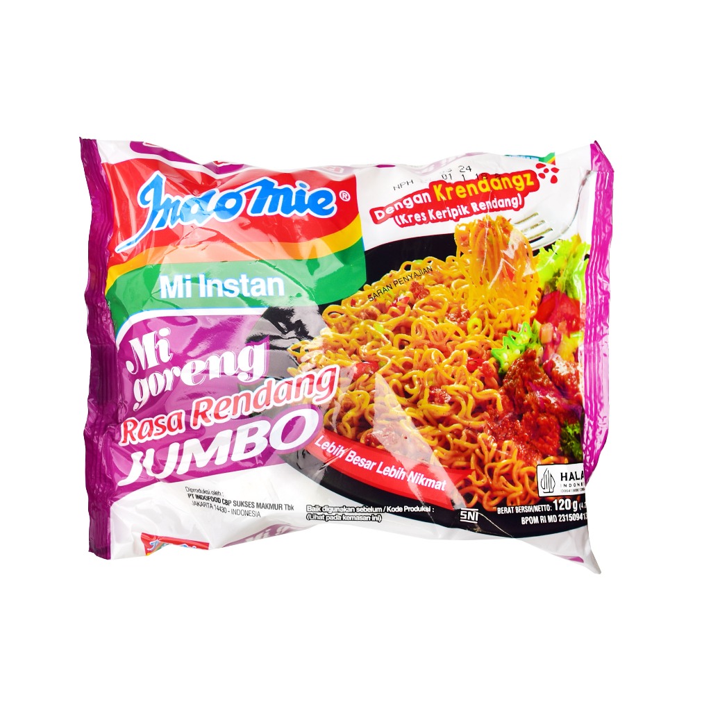 

Indomie Jumbo Goreng Rendang 120 Gr