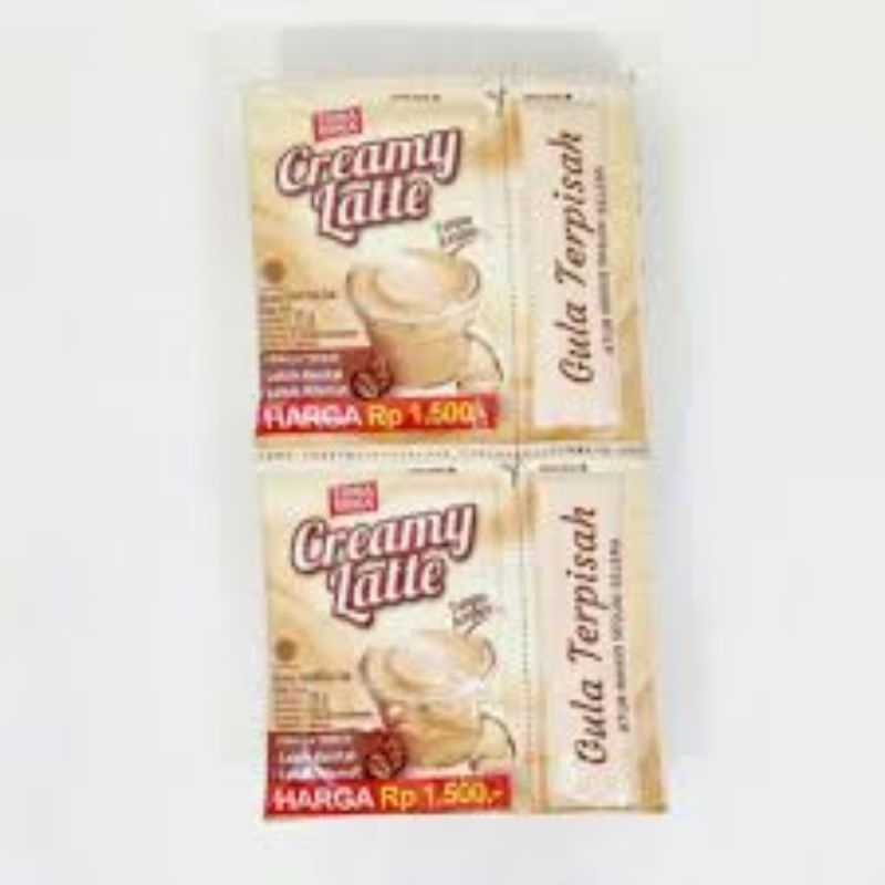 

Torabika creamy latte dengan gula terpisah