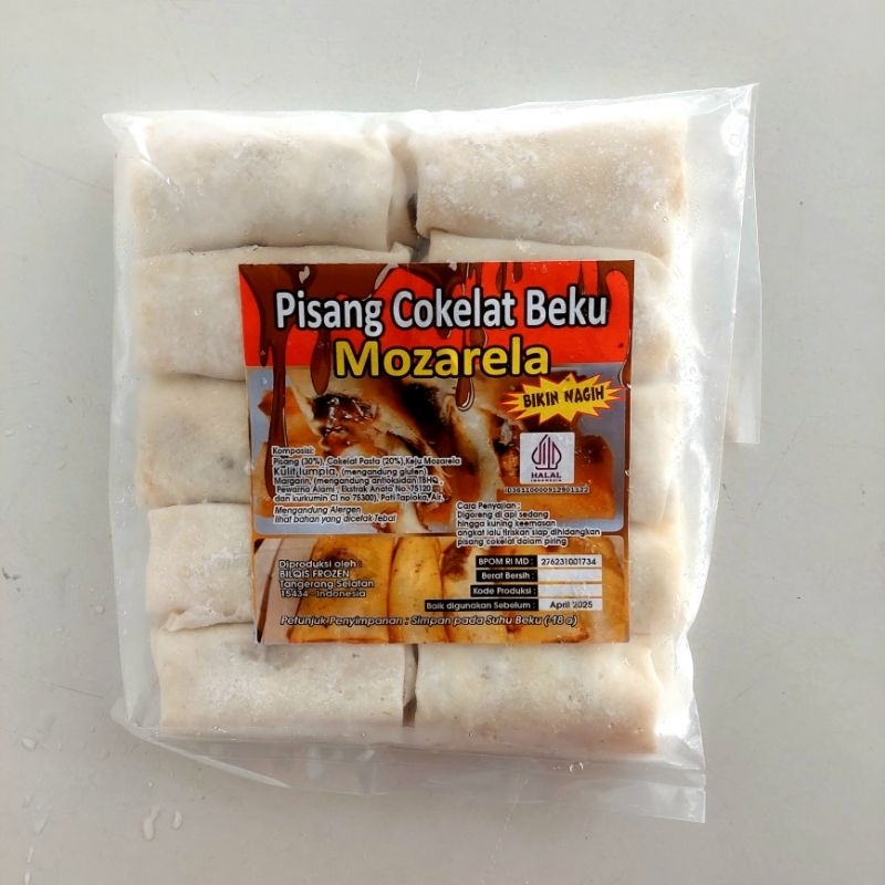 

Pisang Cokelat Mozarella isi 10