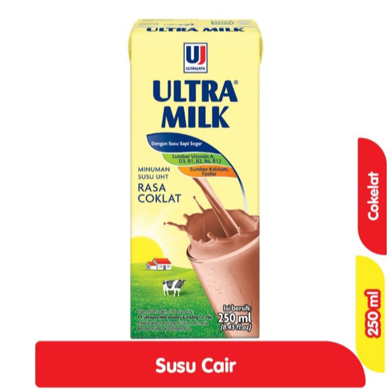 

Ultra Milk Susu UHT Coklat Kotak 250 ml