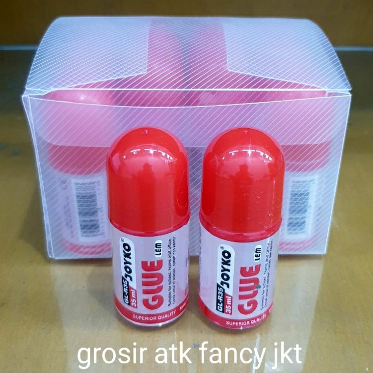 

Terdepan 12 buah Lem Cair Perekat Kertas Liquid Glue Joyko GL R35 35 ml