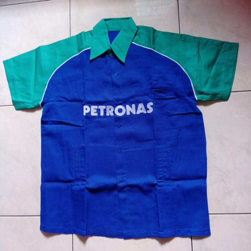 kemeja baju mekanik otomotif oli Petronas Syntium/ Sprinta size XXL + Tumbler Petronas