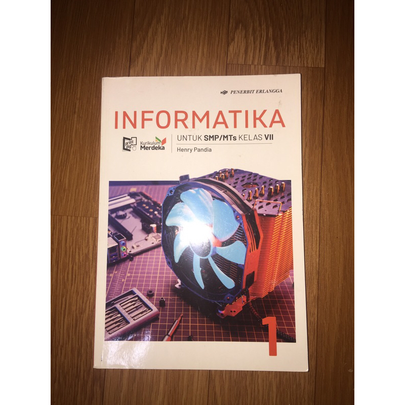 Buku Informatika Erlangga SMP 1 (7), buku preloved
