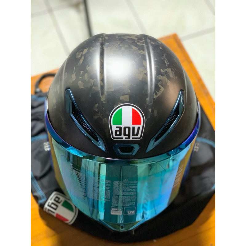 Helm AGV Pista GPRR futuro Iridium Blue S Asian fit