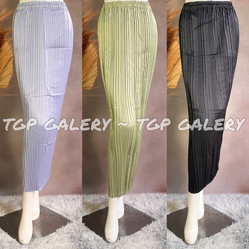 Rok Plisket Polos Premium / Rok Bawahan Kebaya / Rok Plisket Terbaru
