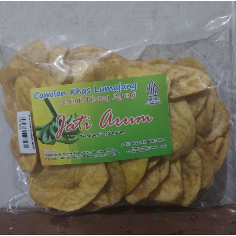 

Keripik Pisang Jati Arum 250 gram