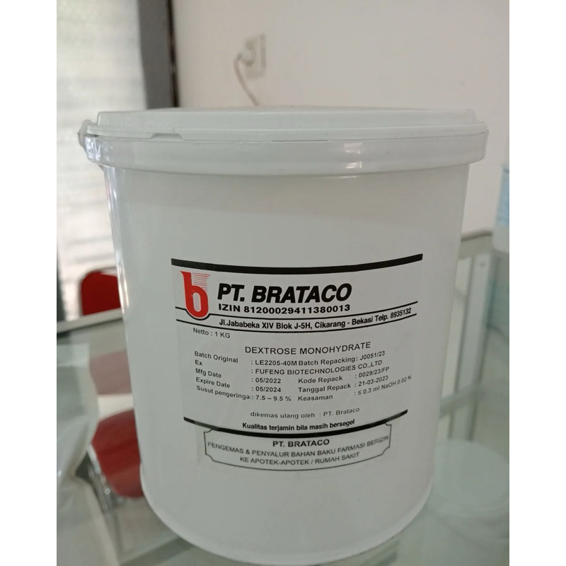 

DEXTROSE MONOHYDRATE - Produk 100% Original Brataco