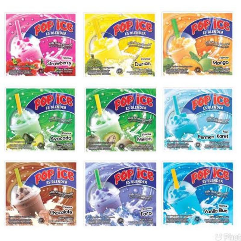 

pop ice renceng 10 sachet minuman blender pop ice blend murah