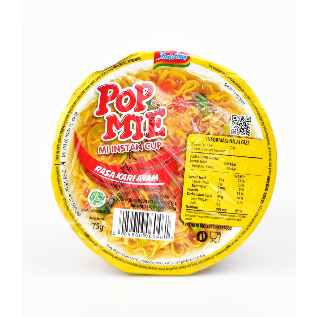 

Pop Mie Cup Kari Ayam 75gr
