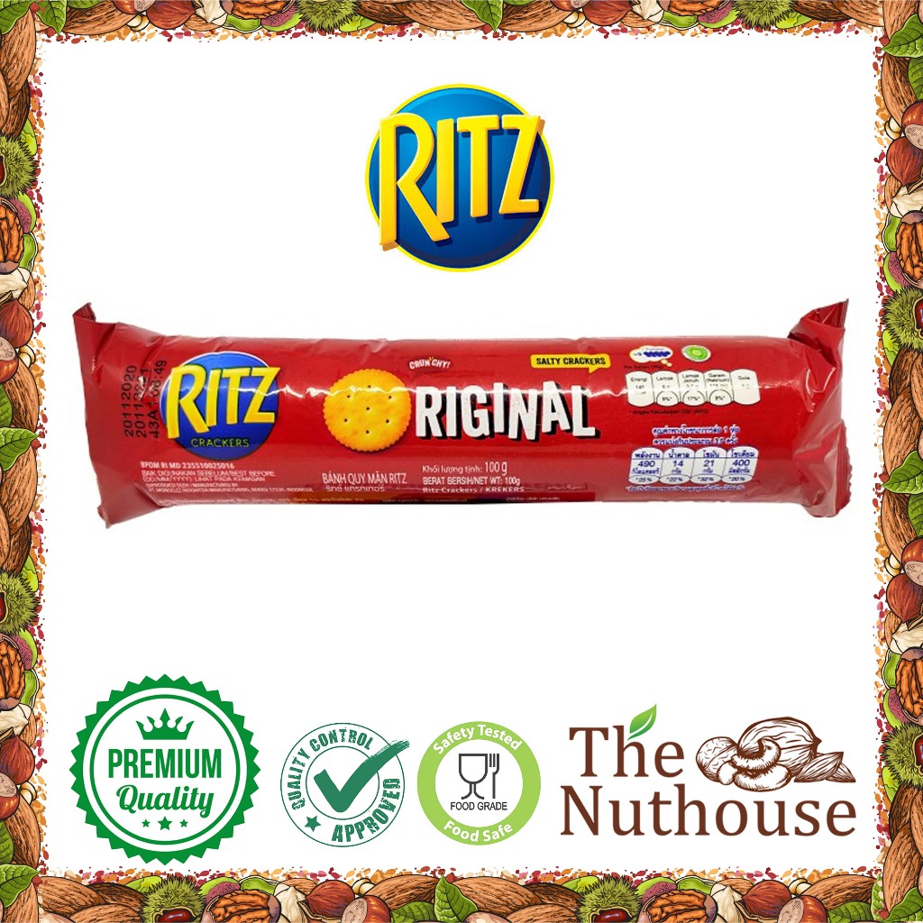 

RITZ Cracker Biskuit Krakers / Crunchy Original Salty Crackers 100gr [HALAL]