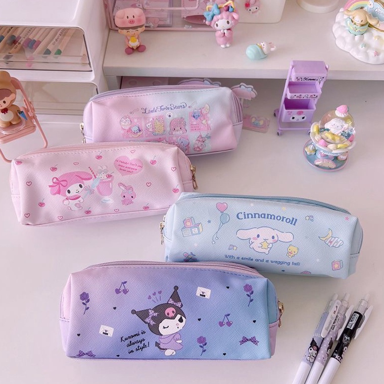 

Promo Sale TEMPAT PENSIL 2 SEKAT MOTIF KARTUN SANRIO PREMIUM CINAMOROLL MELODY KUROMI LUCU