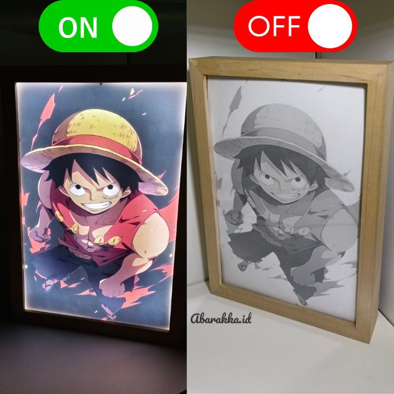 3D Anime box  Frame Pigura Kayu 3D