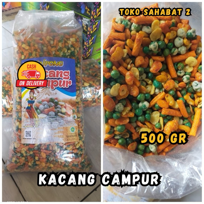 

Kacang Campur, Polong Mix 500gr