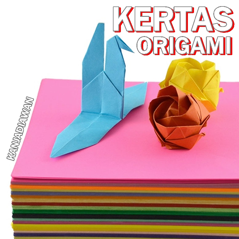 

Origami Kertas Lipat 2 Sisi Warna Aneka UKURAN