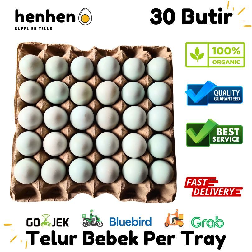 

TELUR BEBEK PER TRAY ISI 30 BUTIR