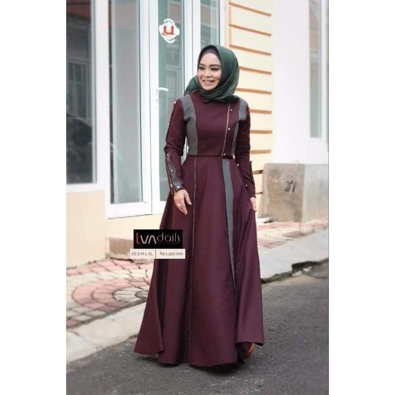 gamis dress balencia by Lva daily