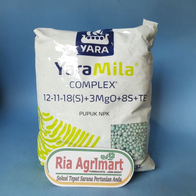 NPK Yaramila Yara mila Complex Pupuk sayuran dan buah buahan 12-11-18(S)+3MgO+8S+TE Kemasan Pabrik 1