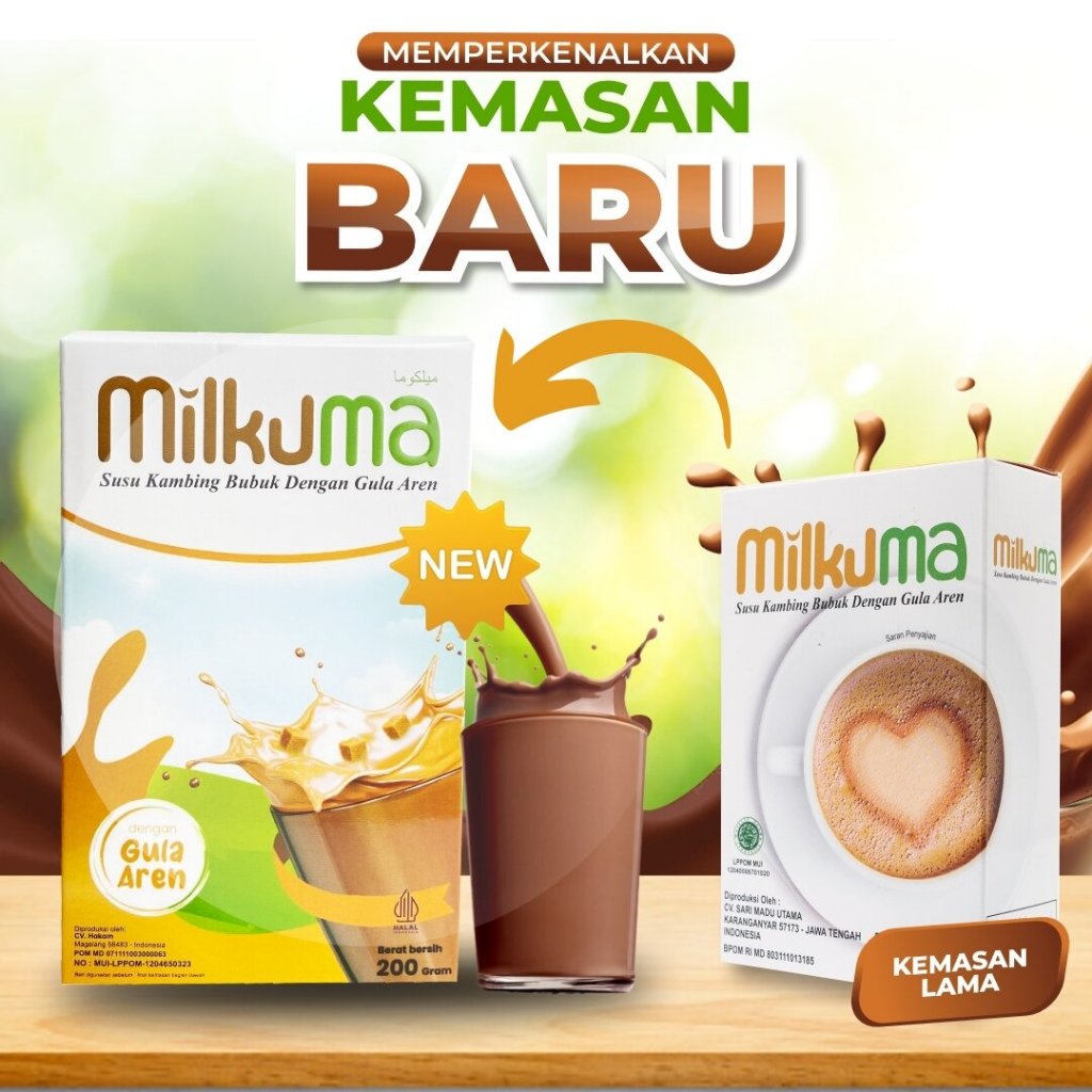 

Milkuma Susu Kambing Plus Gula Aren 200gr / Susu Kambing Etawa Plus Gula Aren