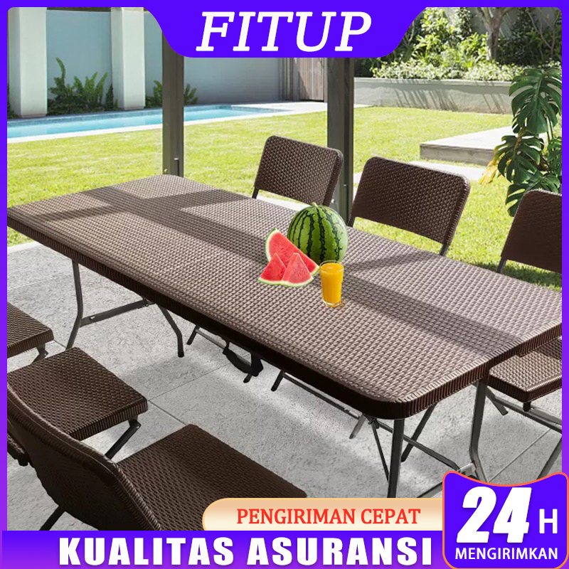 Meja Lipat Portable/Meja makan lipat /Home/outdoor Meja Lipat Koper 4 Kursi/Meja Koper Aluminium