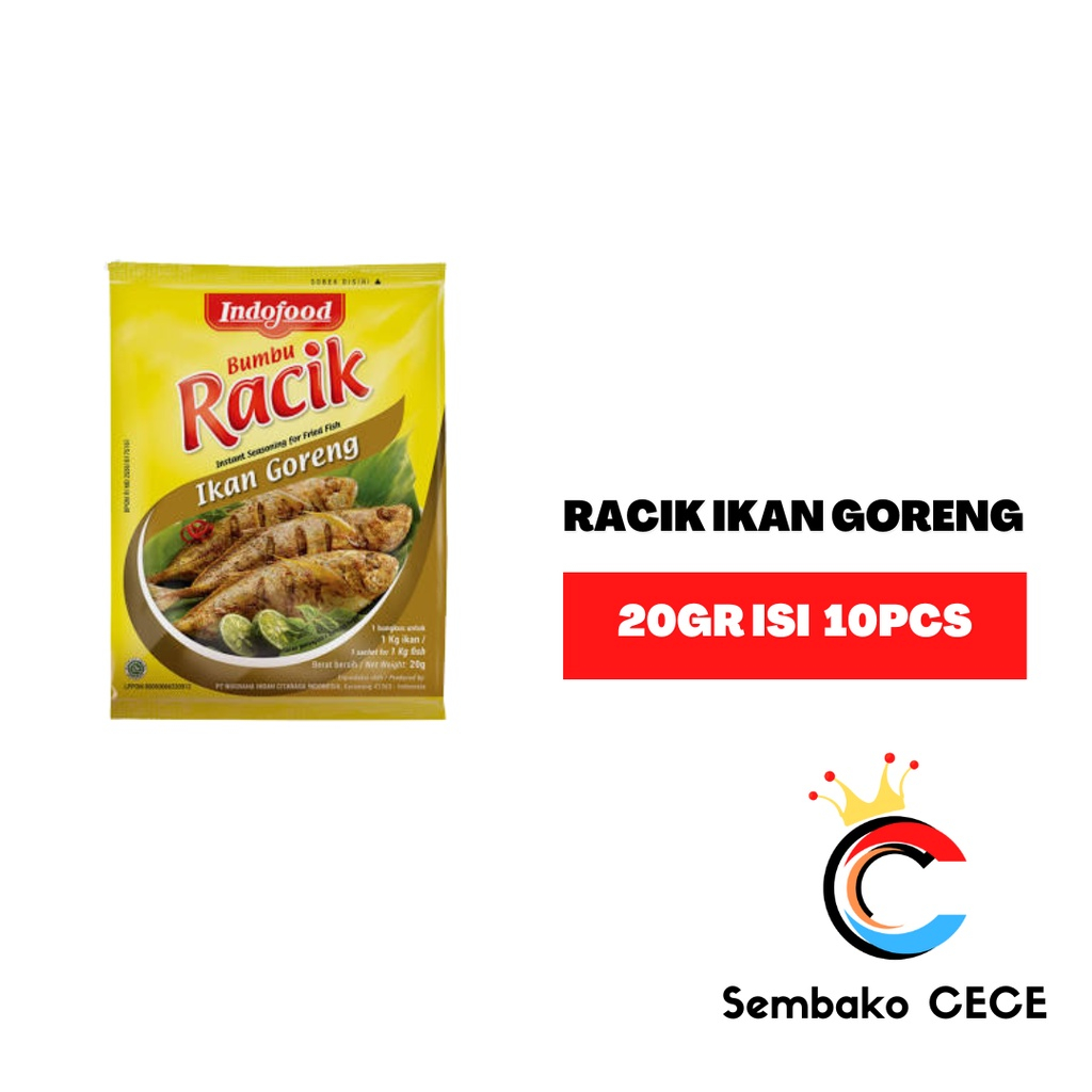 

Bumbu Racik Indofood Ikan Goreng 20Gr isi 10 Sachet