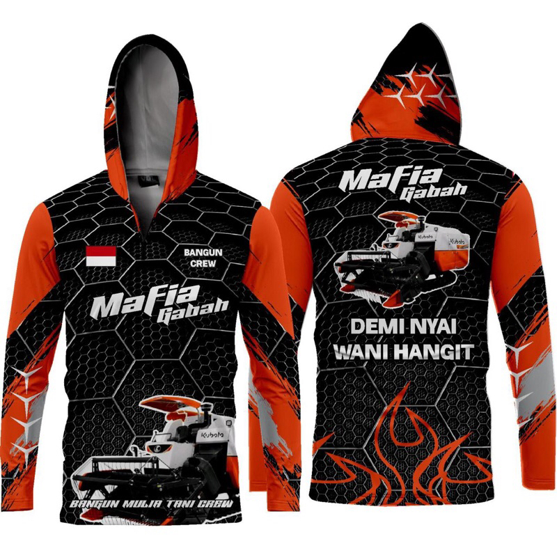 kaos kombi kubota/traktor bisa reques gambar/tulisan