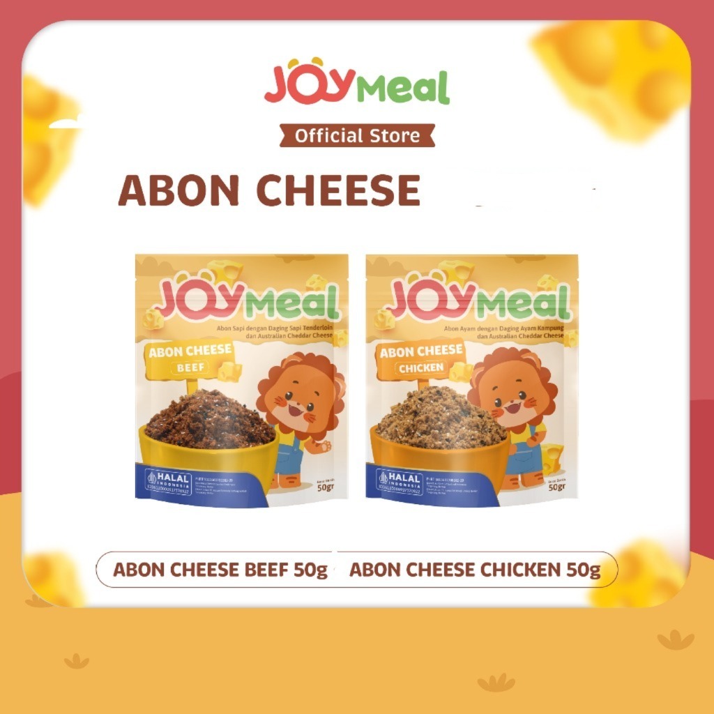 

JoyMeal ABON CHEESE 50gr | Perpaduan Abon dan Australian Cheddar Cheese