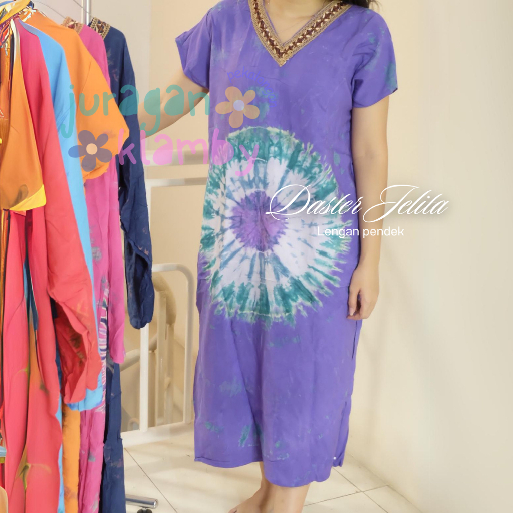 Daster Jelita Lengan Pendek Rayon Premium Model Kekinian