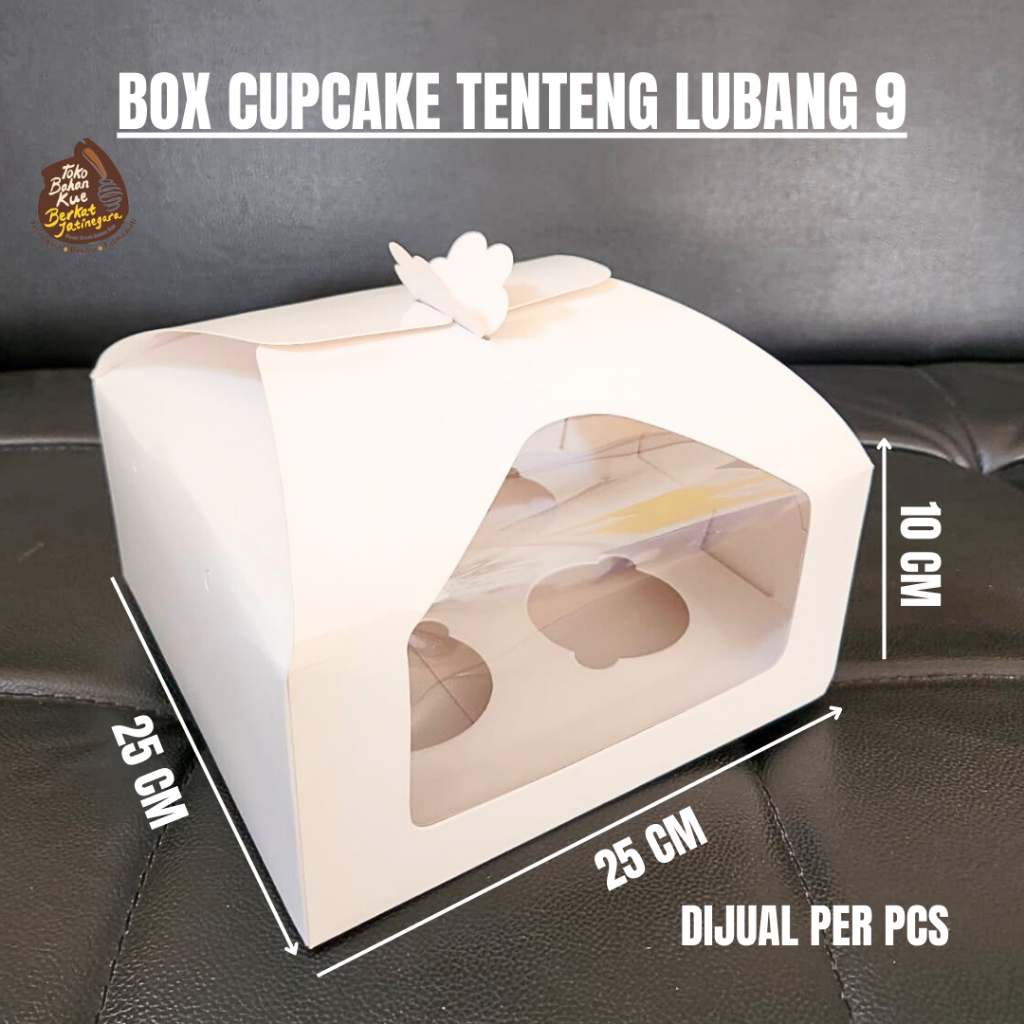 

BOX CUPCAKE TENTENG LUBANG / DUS CUPCAKE TENTENG / PCS