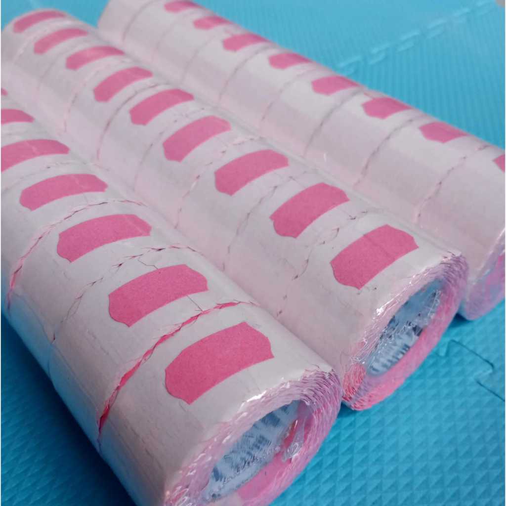 

Sticker Numbering Blitz Labels Warna Merah Muda (Pink) Kertas Roll Paper Textile Garment 2663 Dus-dusan Untuk Kain Konveksi