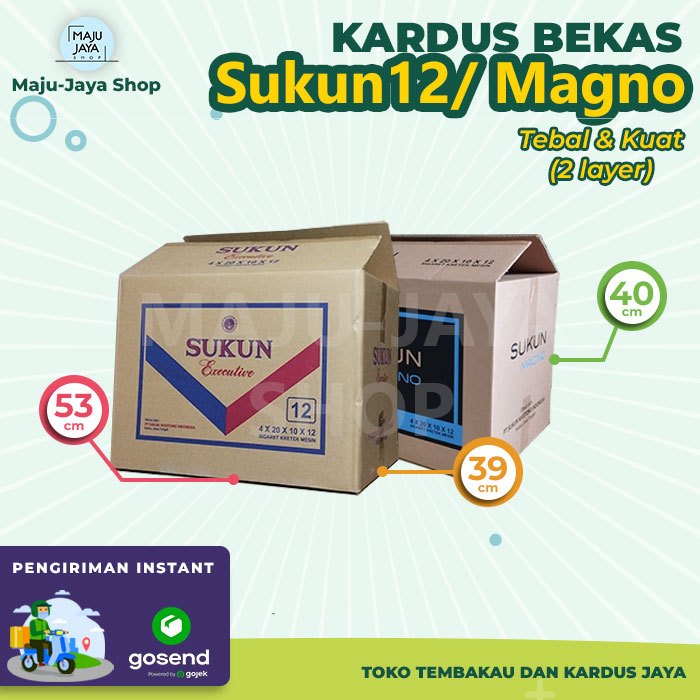 Kardus Bekas Sukun12/ Magno (53x39x40) - Cocok untuk Packing/ Pindahan