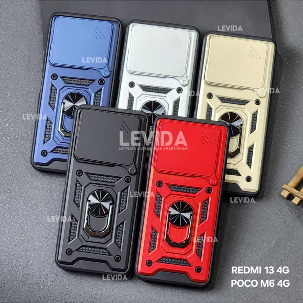 Redmi 13X Redmi 13 4G Case Armor Slide Transformer Slide Kamera Protection Redmi 13X Redmi 13 4G
