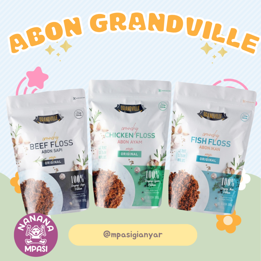 

Grandville Abon Ayam Sapi dan Ikan