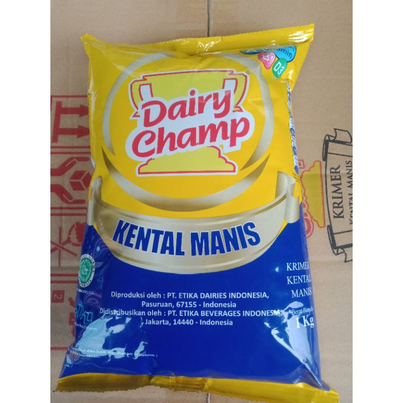 

Dairy Champ 1 kg Kental Manis Pouch