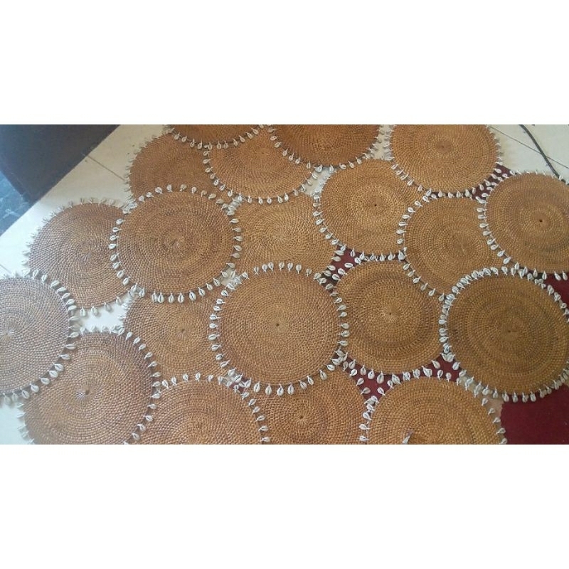 placemat rotan kerang