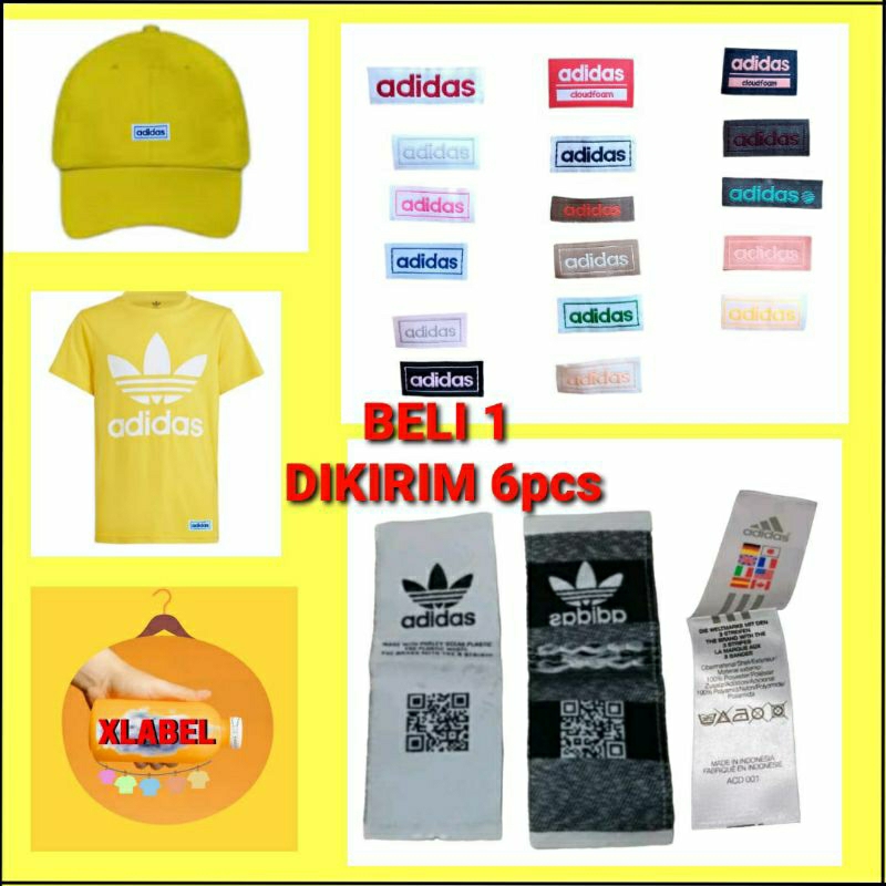 

tag Label adidas sisa garmen (6pcs)
