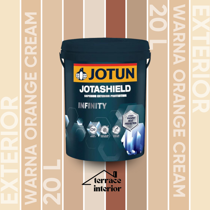 Cat Tembok Exterior Infinity Jotun warna Orange 20 L