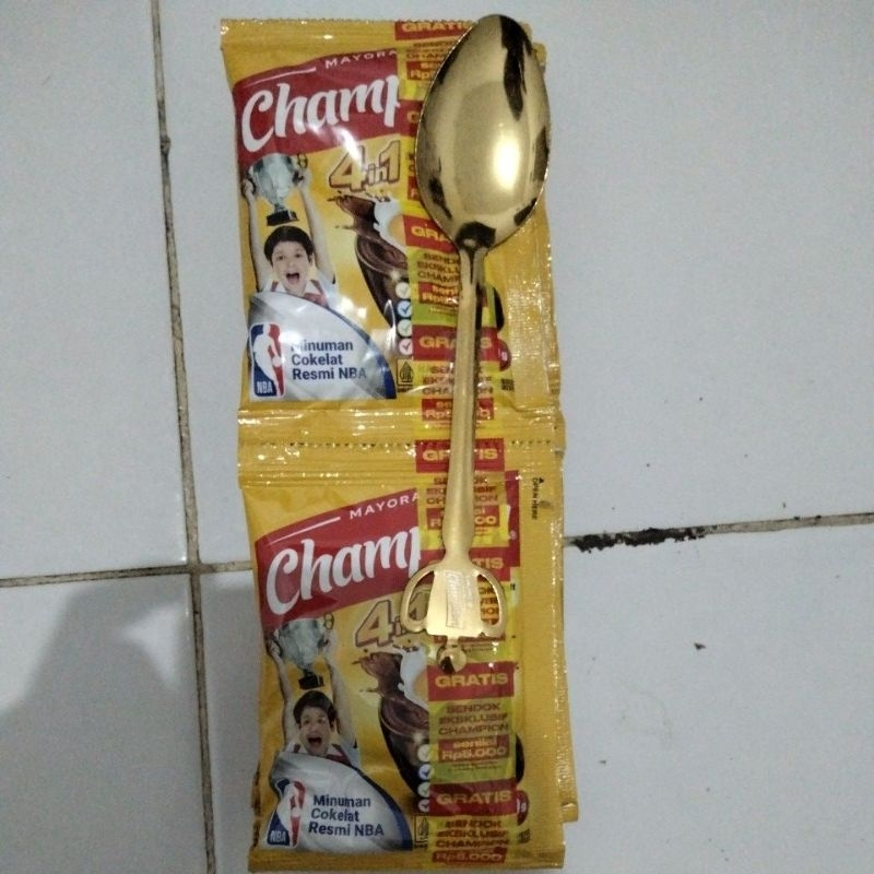 

( 1 Renceng isi 10 ) Champion Energen Susu Coklat isi 10 @30 gram FREE SENDOK CANTIK