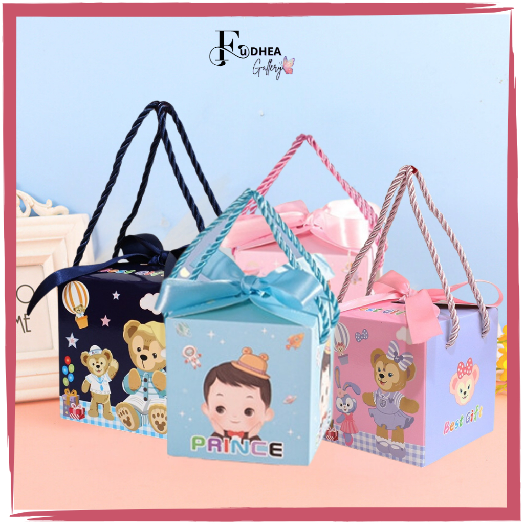 

FDG Goodiebag Ulang Tahun Untuk Tempat Sncak Lucu/Paperbag Sovenir/Tas Snack Ukuran Kecil PP12