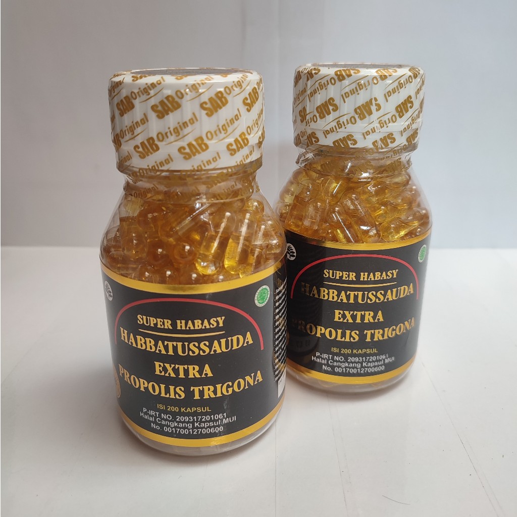 Habbatussauda Extra Propolis Trigona 200 kapsul Habbasyi Plus Propolis Kapsul Minyak Habbatussauda