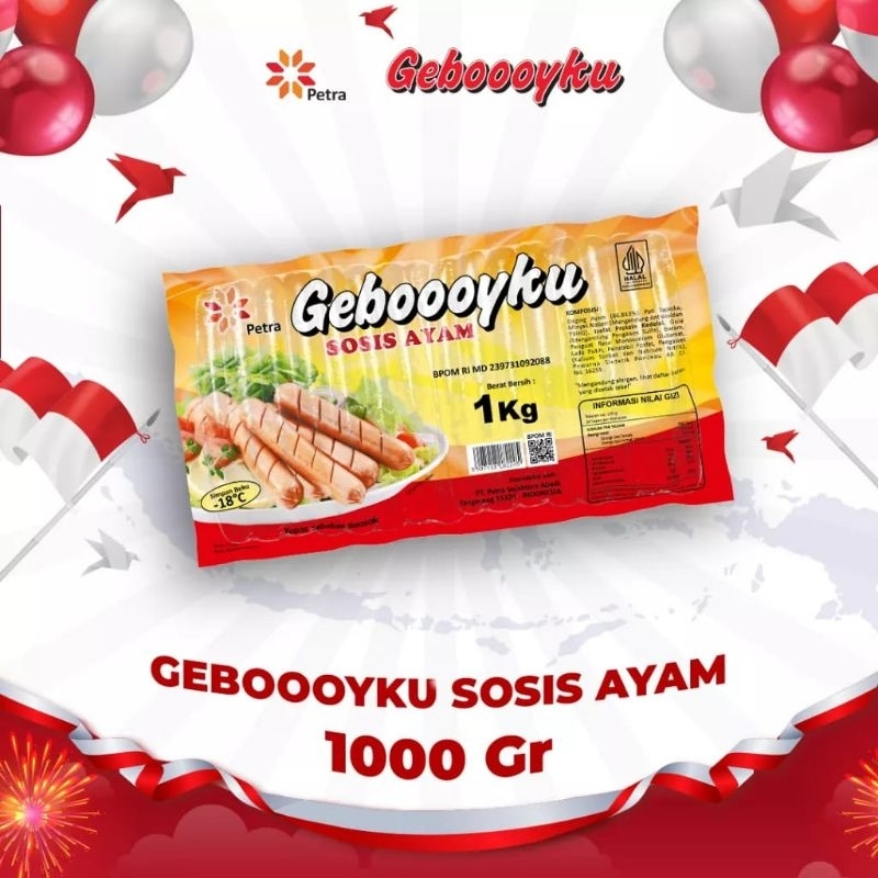 

Sosis Ayam Geboooyku 1kg