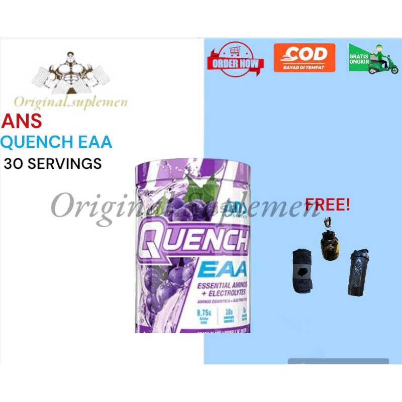 ANS Quench EAA 30 Serving Essential Amino + Electrolytes BCAA Ans Performance - Pink Lemonade