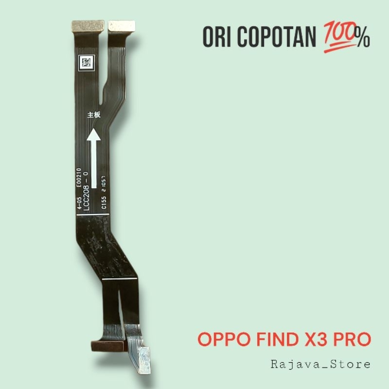 Fleksibel fleksible konektor lcd mesin oppo find x3 pro ori original cabutan copotan asli garansi no