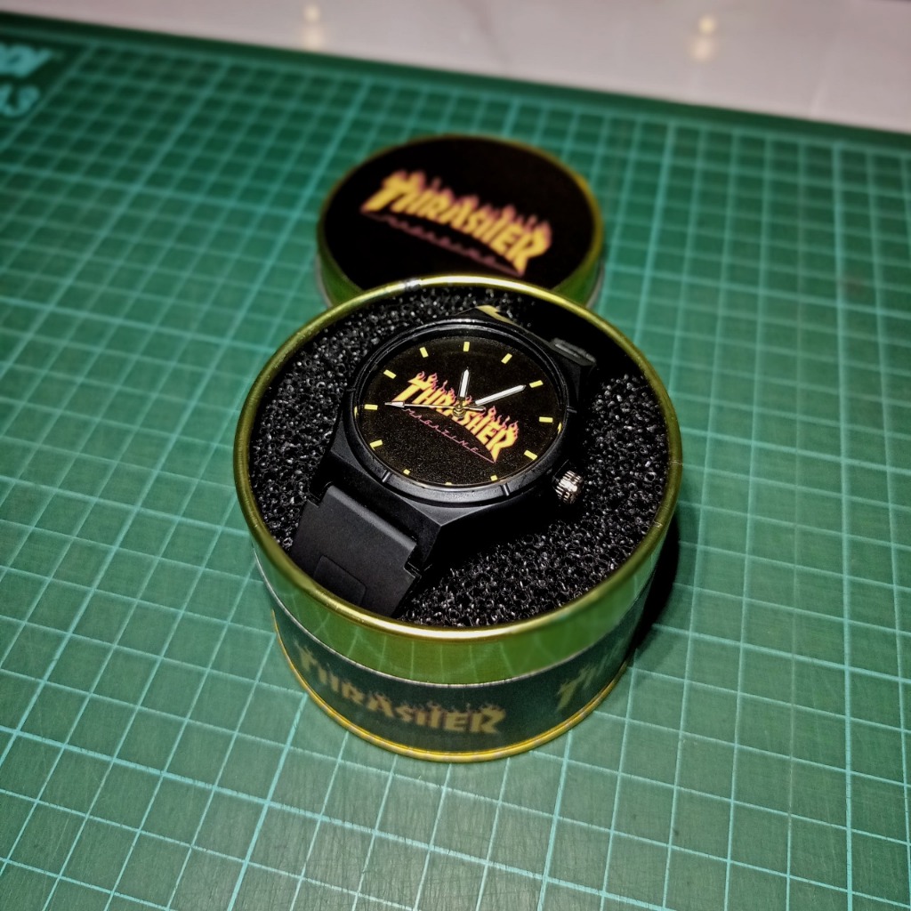 Jam Tangan Custom Thrasher Pria Wanita | Jam Tangan Distro