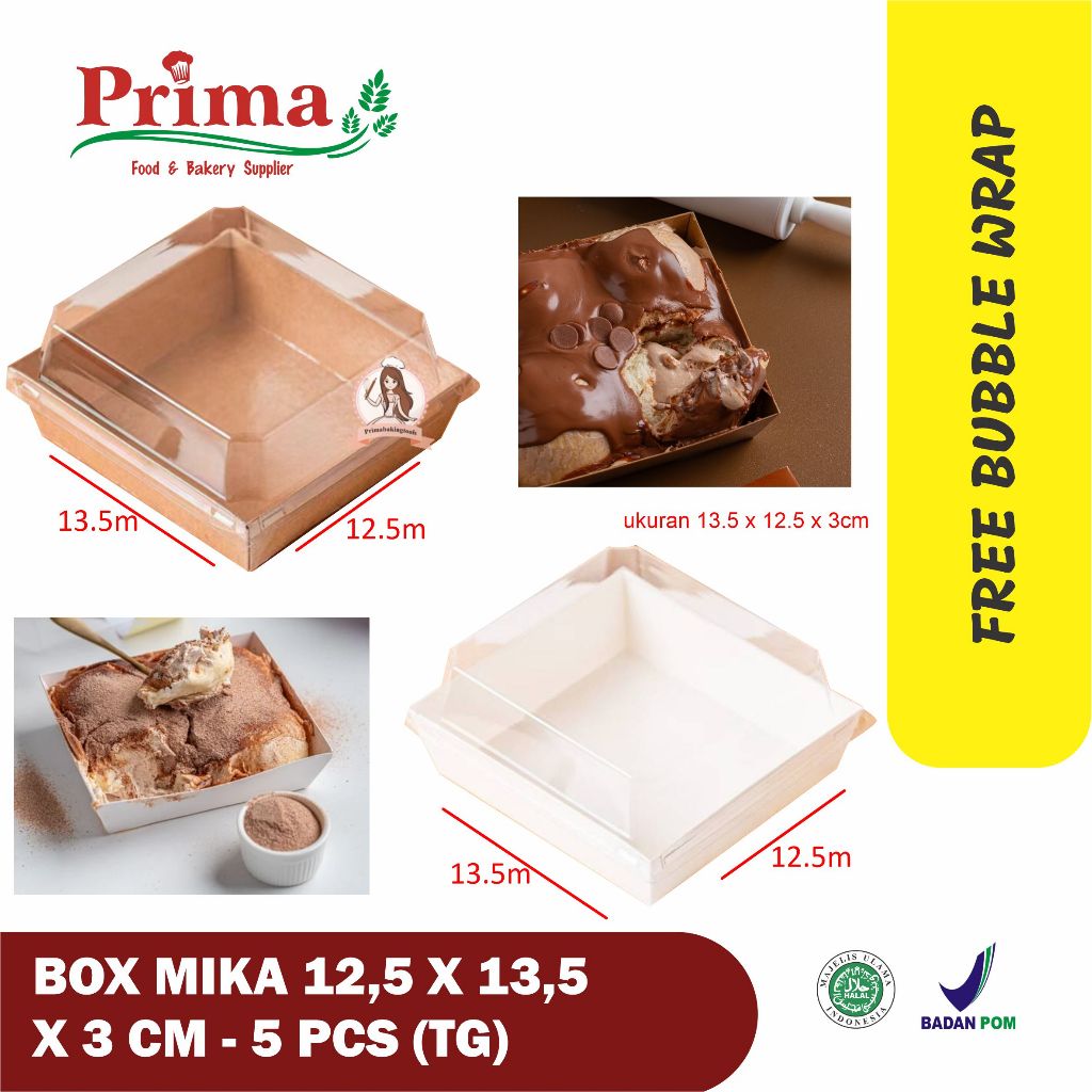 

Box milk bun -- box mika 12,5 x 13,5 x 3 cm (TG)