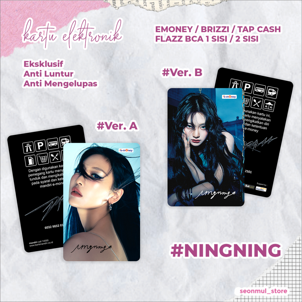 READY STOCK EMONEY NINGNING AESPA DRAMA / BRIZZI FLAZZ TAPCASH / AESPA DRAMA ALBUM